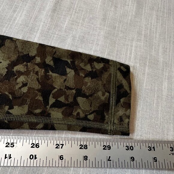 Lululemon Wunder Under Pant Mystic Jungle Fatigue Green Black Full Length Size 6 - Picture 5 of 6